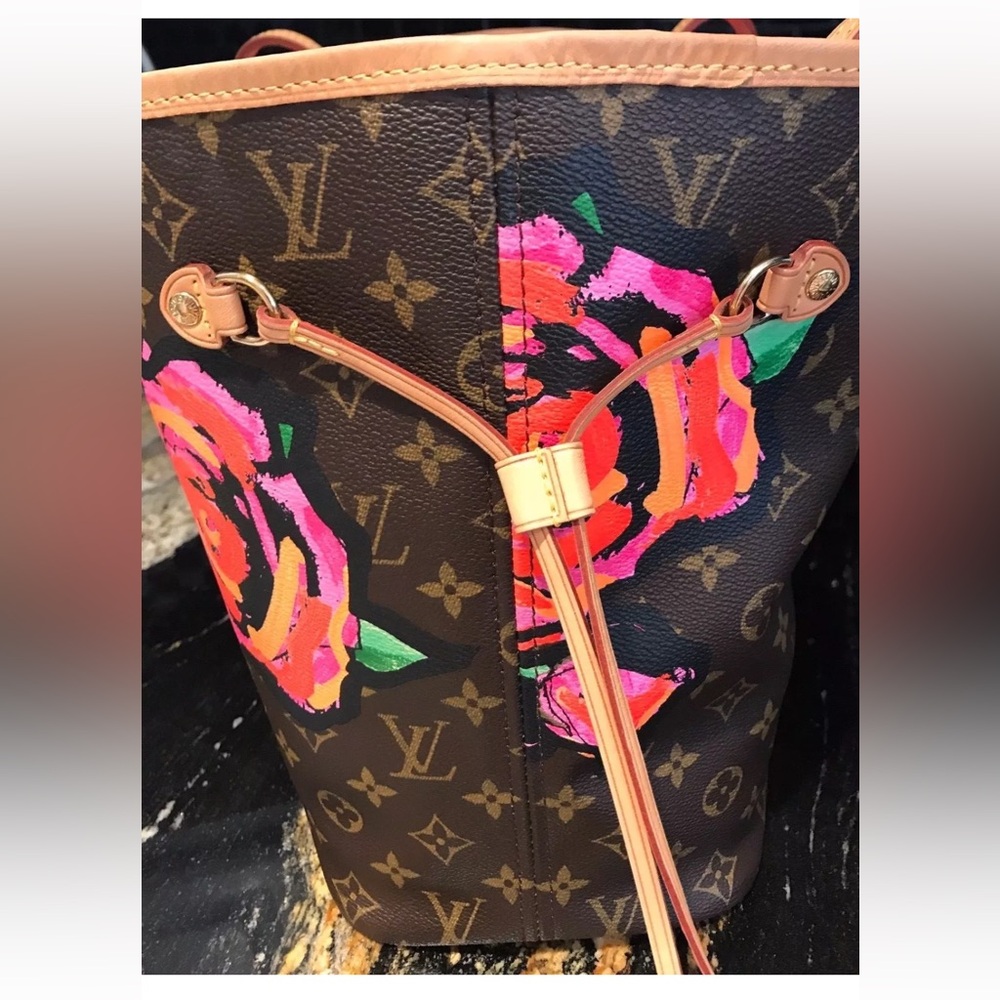 Louis Vuitton x Stephen Sprouse Monogram Roses Neverfull w/ insert - Picture 15 of 16